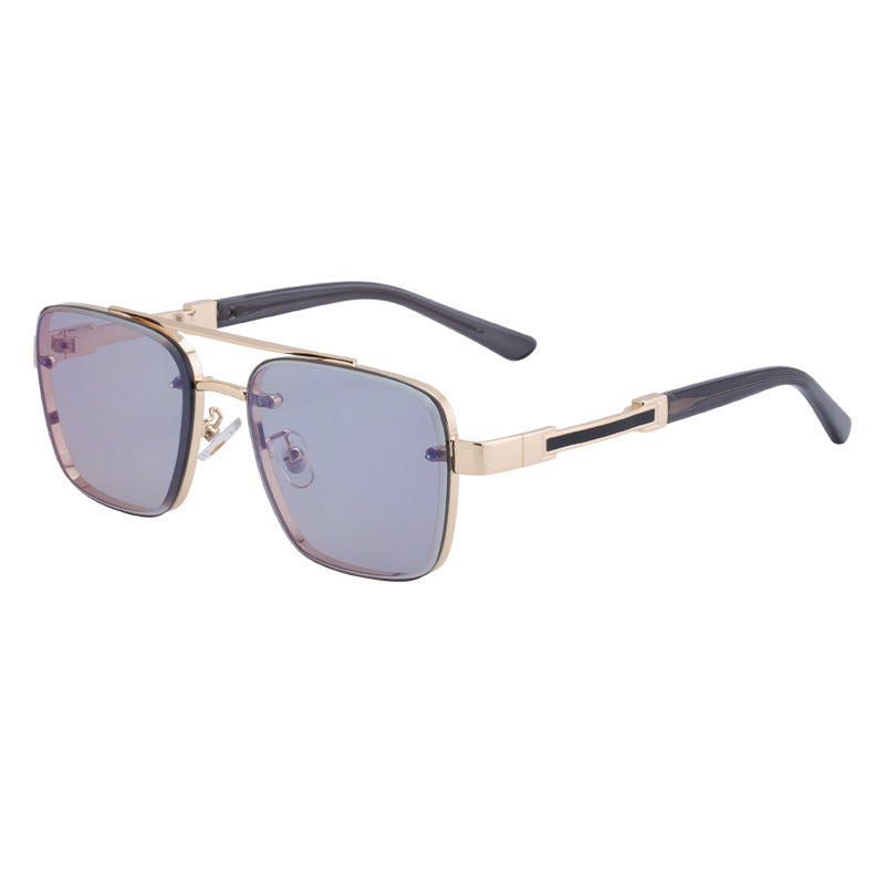 Lunettes de soleil homme monture carrée, vue de dessus