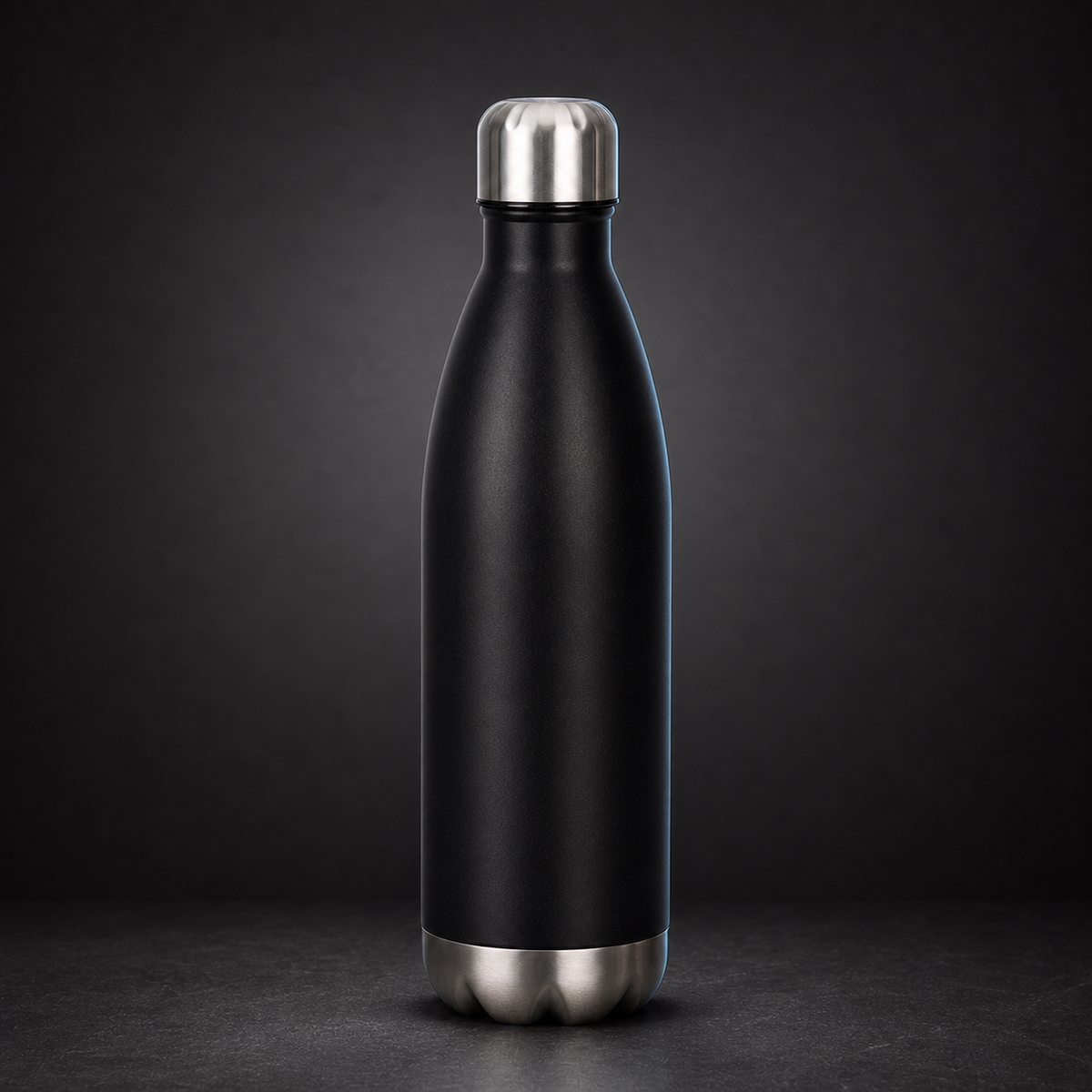 Gourde isotherme 750 ml blanche, forme bullet haute et étroite