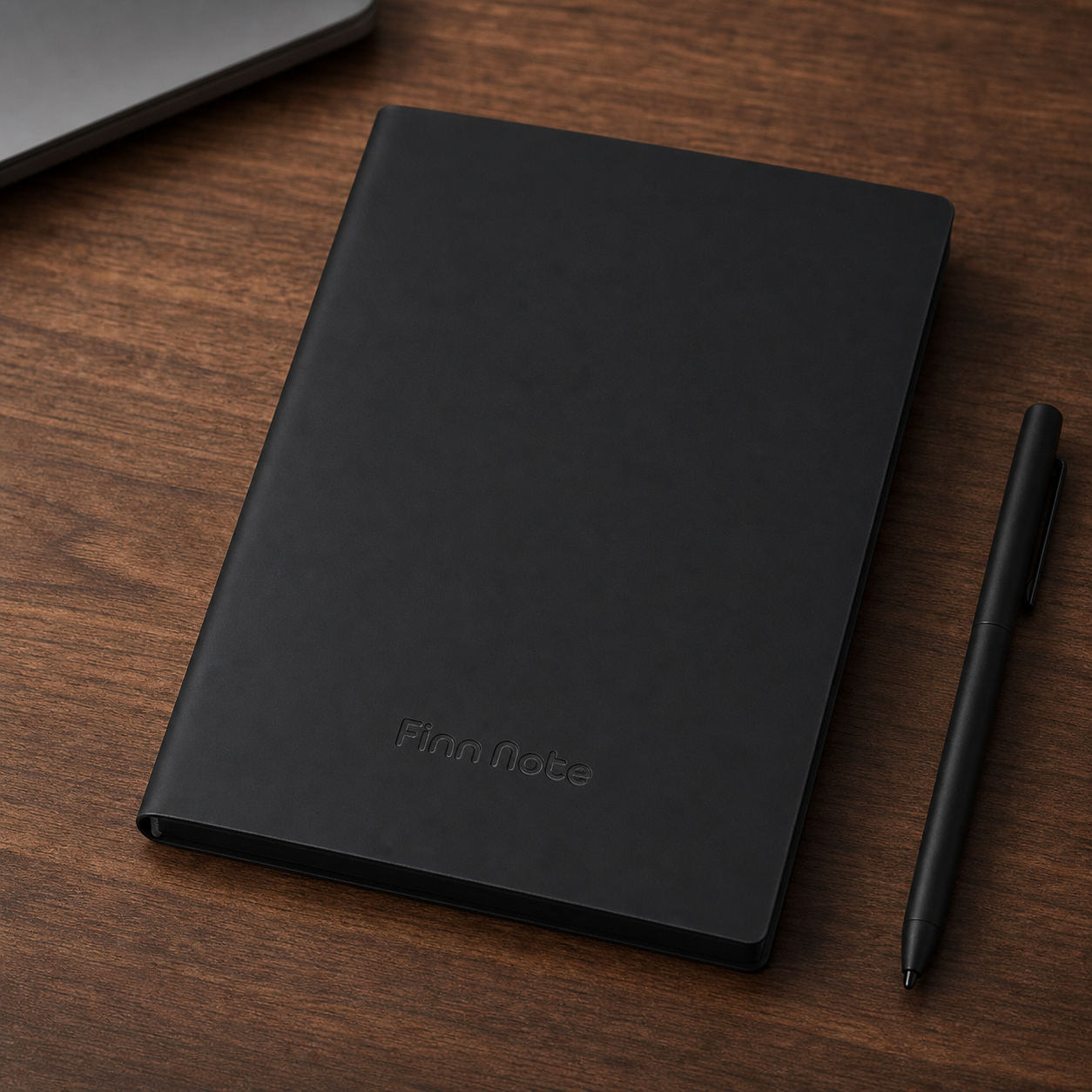 Carnet de notes A5 en simili-cuir noir Maison Firenze