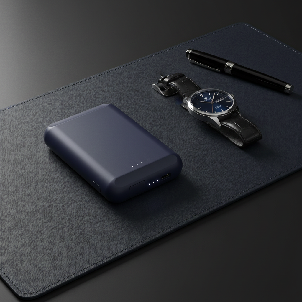 Batterie externe magnétique blanche 5000 mAh