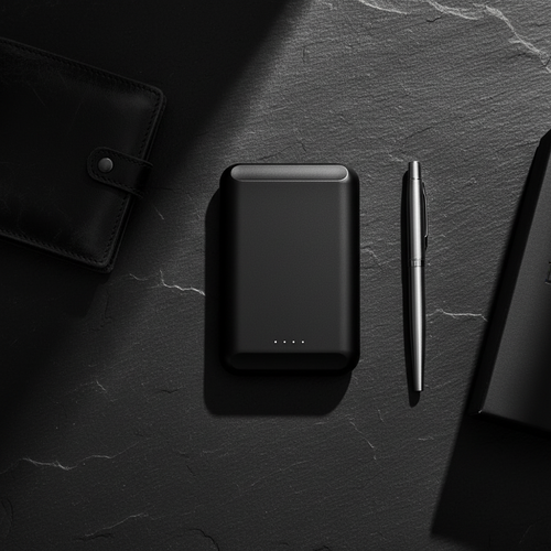 Batterie externe magnétique 5000 mAh noire à aimant N52