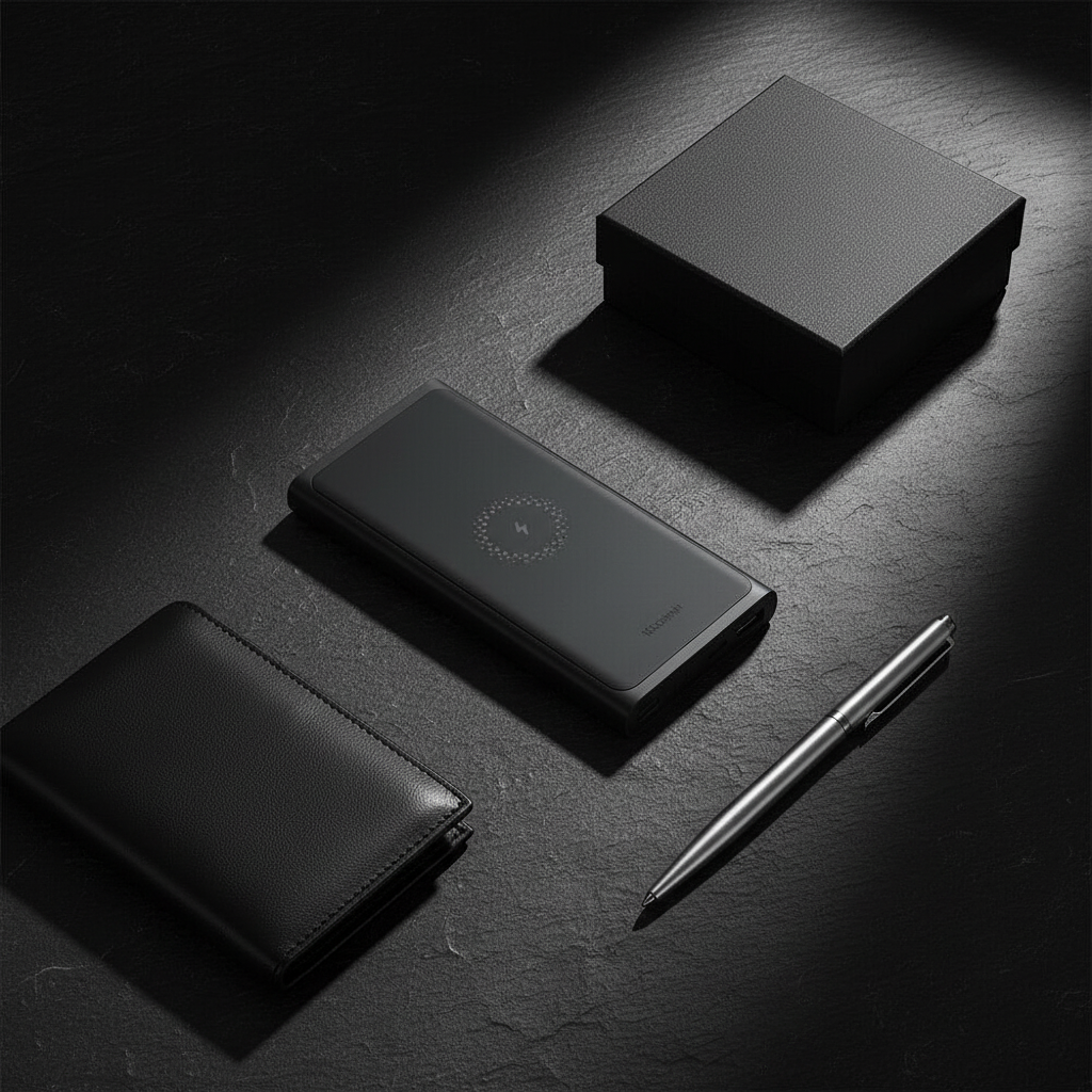 Téléphone en charge sans fil posé sur la batterie externe